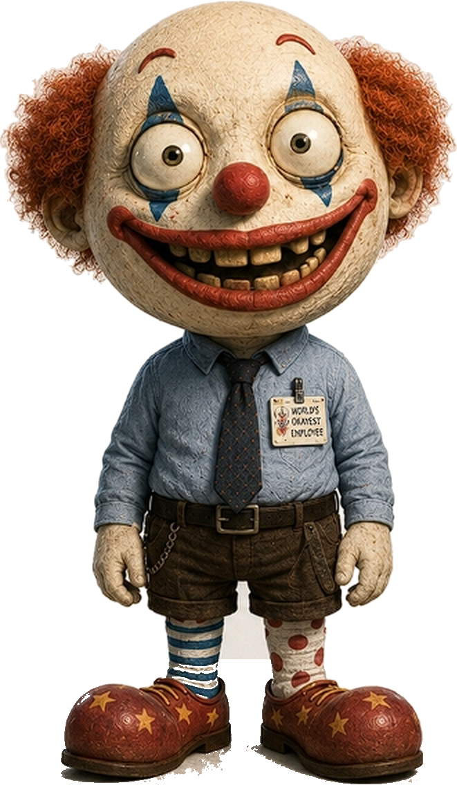 CLOWN, the world's okayest employee