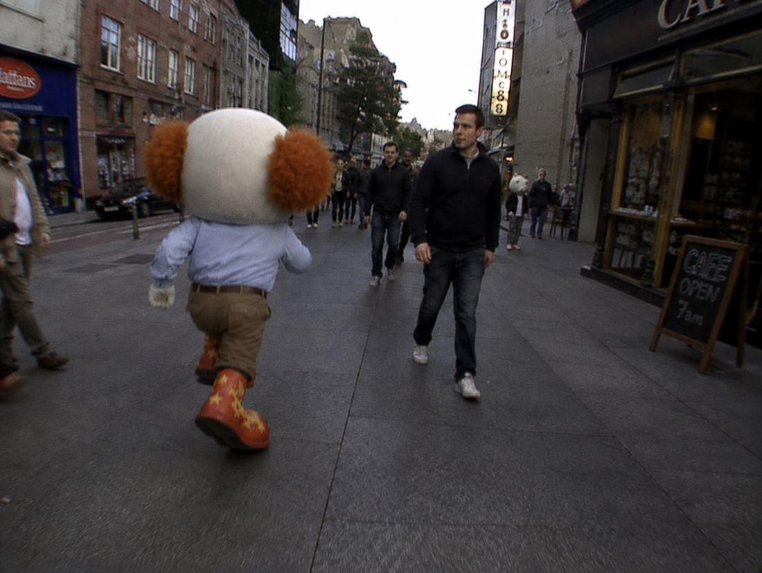 CLOWN approaching pedestrians